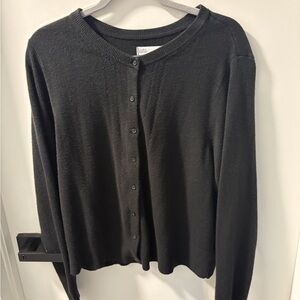 Croft & Barrow Black Knit Sweater